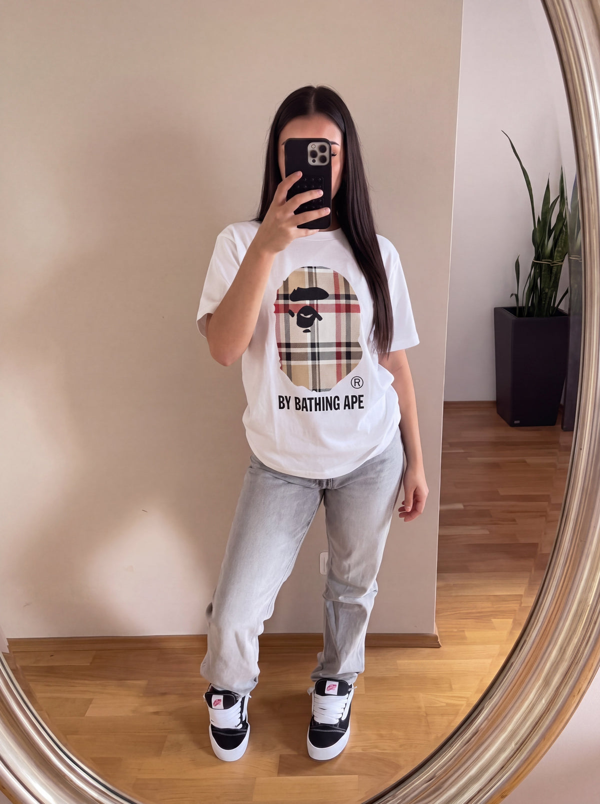 CHEQUERED TEE
