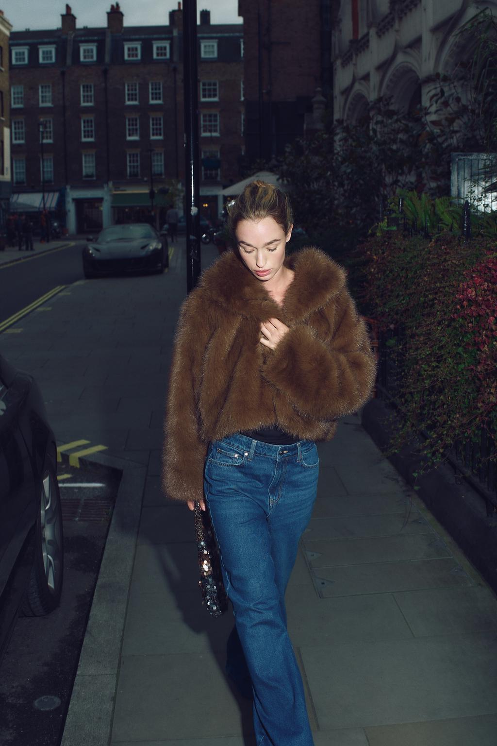 Short Faux Fur Jacket