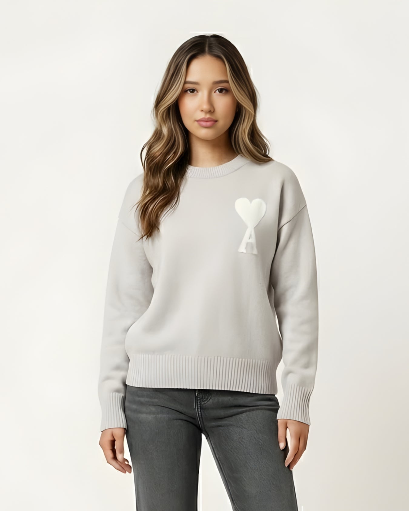 AMI - PULLOVER WITH HEARTS