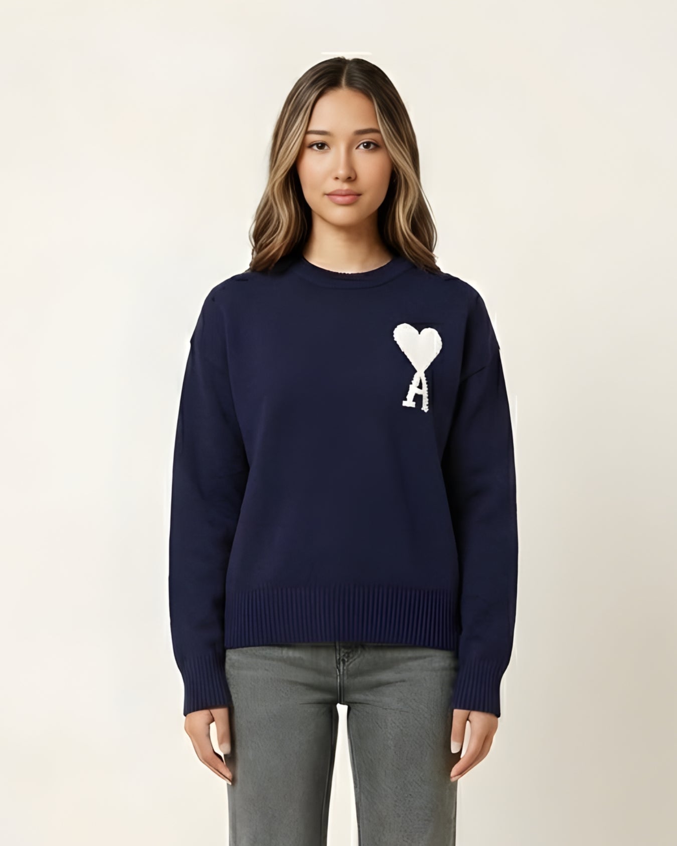AMI - PULLOVER WITH HEARTS
