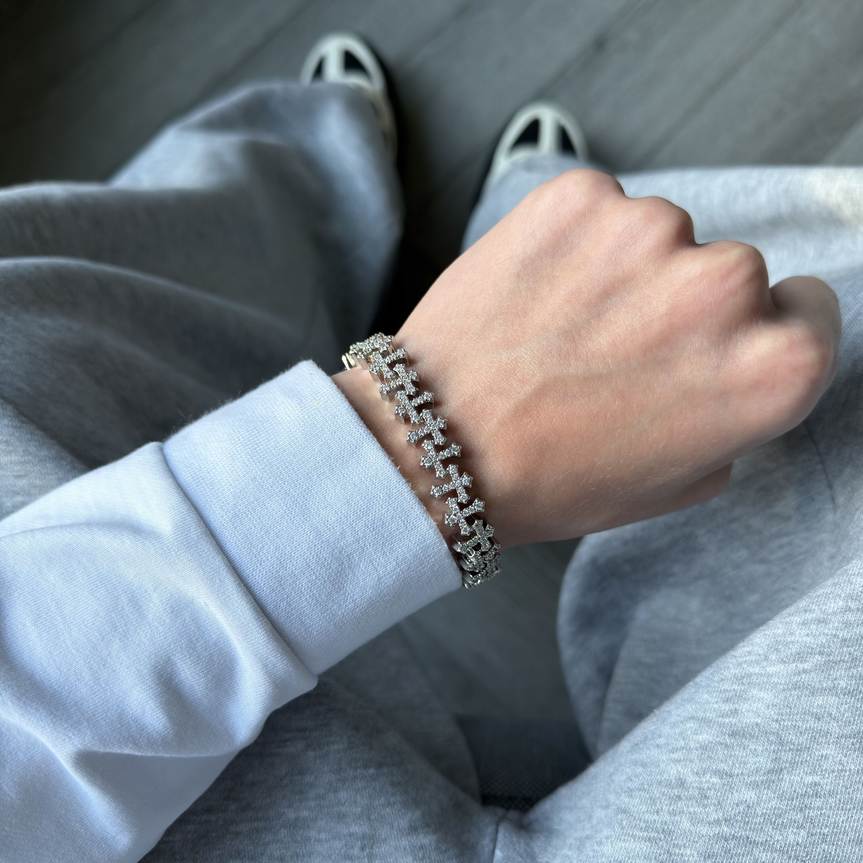 Infinite Cross Bracelet